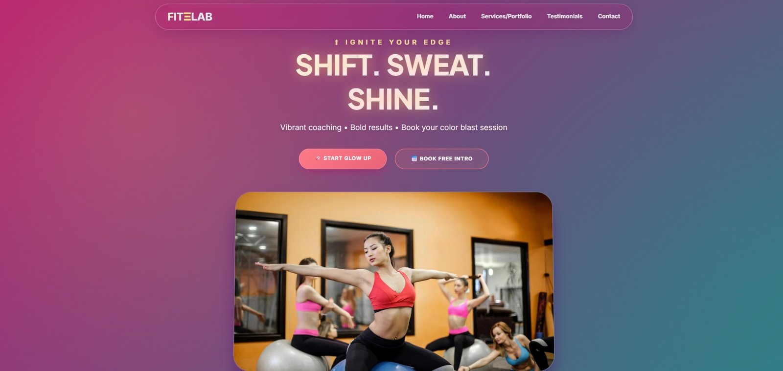 Fitness Trainer Digital Brochure